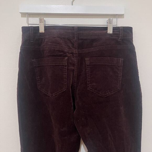 NWT Vero Moda Denim Sz 32 Coffee Bean Brown Flared Cordory PANTS Low Rise - Picture 3 of 8